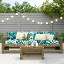 vidaXL impregnált fenyőfa kerti lábtartó 62 x 30 x 32 cm