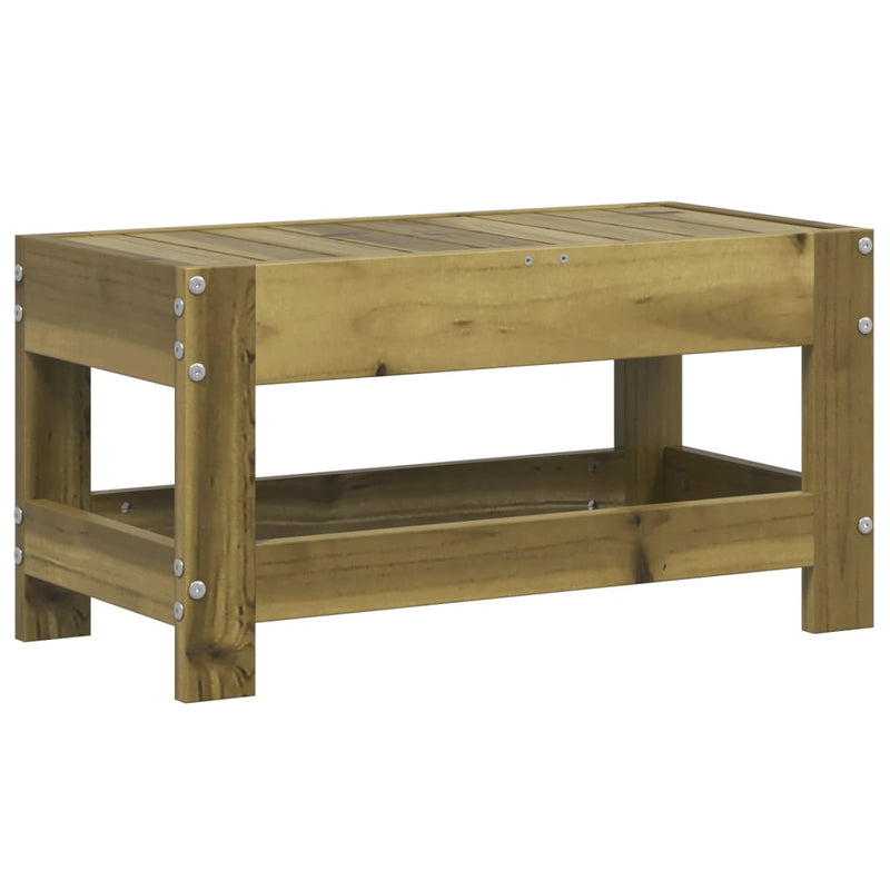 vidaXL impregnált fenyőfa kerti lábtartó 62 x 30 x 32 cm