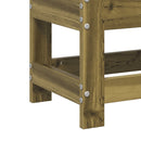 vidaXL impregnált fenyőfa kerti lábtartó 62 x 30 x 32 cm