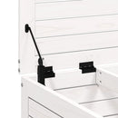 vidaXL fehér tömör fenyőfa kerti lábtartó 62 x 63,5 x 32 cm