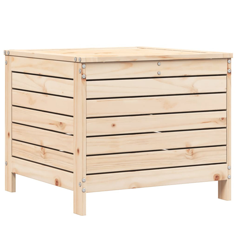 vidaXL tömör fenyőfa kerti lábzsámoly 62 x 63,5 x 53,5 cm