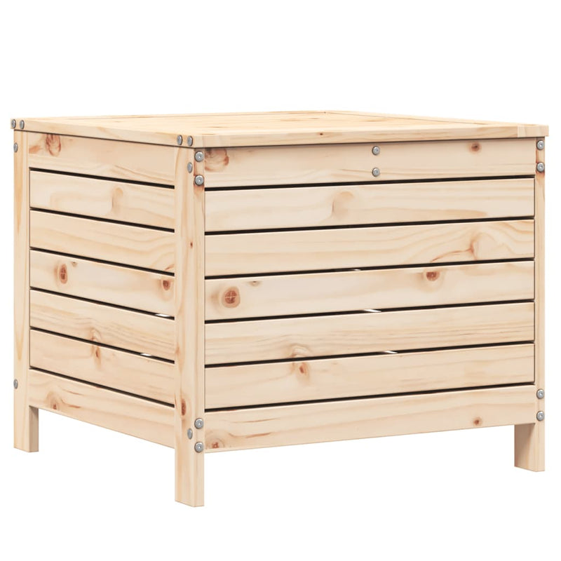 vidaXL tömör fenyőfa kerti lábzsámoly 62 x 63,5 x 53,5 cm