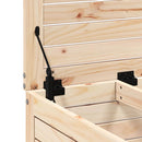 vidaXL tömör fenyőfa kerti lábzsámoly 62 x 63,5 x 53,5 cm