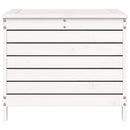 vidaXL fehér tömör fenyőfa kerti lábtartó 62 x 63,5 x 53,5 cm