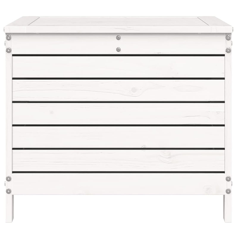 vidaXL fehér tömör fenyőfa kerti lábtartó 62 x 63,5 x 53,5 cm