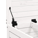 vidaXL fehér tömör fenyőfa kerti lábtartó 62 x 63,5 x 53,5 cm