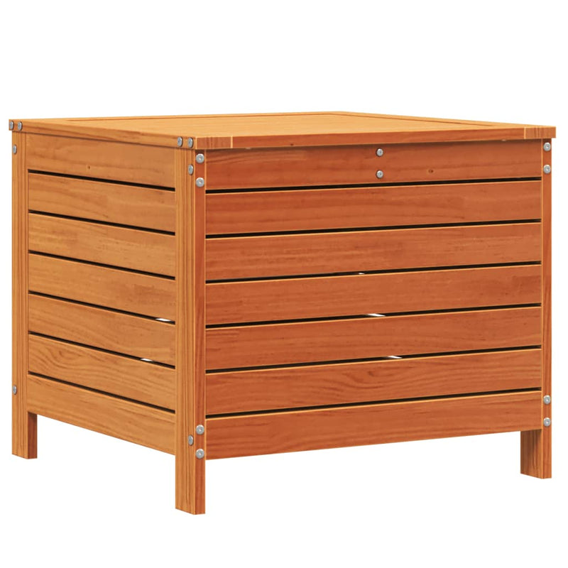 vidaXL viaszbarna tömör fenyőfa kerti lábzsámoly 62 x 63,5 x 53,5 cm