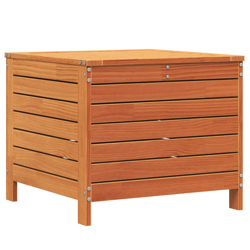 vidaXL viaszbarna tömör fenyőfa kerti lábzsámoly 62 x 63,5 x 53,5 cm