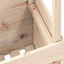 vidaXL tömör fenyőfa kerti asztal 100 x 50 x 75 cm