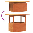 vidaXL viaszbarna tömör fenyőfa kerti asztal 100 x 50 x 75 cm