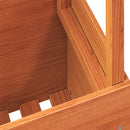 vidaXL viaszbarna tömör fenyőfa kerti asztal 100 x 50 x 75 cm