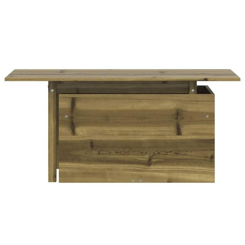 vidaXL impregnált fenyőfa kerti asztal 100 x 50 x 75 cm