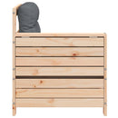 vidaXL tömör fenyőfa kerti karfás kanapé párnával