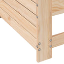 vidaXL tömör fenyőfa kerti karfás kanapé párnával