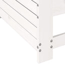 vidaXL fehér tömör fenyőfa kerti karfás kanapé párnával