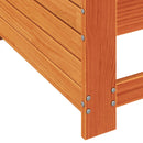 vidaXL viaszbarna tömör fenyőfa kerti karfás kanapé párnával