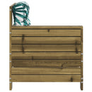 vidaXL impregnált fenyőfa kerti karfás kanapé párnával