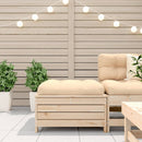 vidaXL tömör fenyőfa kerti lábzsámoly párnával