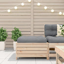 vidaXL tömör fenyőfa kerti lábzsámoly párnával