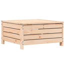 vidaXL tömör fenyőfa kerti lábzsámoly párnával