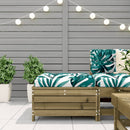 vidaXL impregnált fenyőfa kerti lábzsámoly párnával