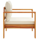 vidaXL tömör akácfa kerti szék párnákkal