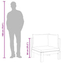 vidaXL 2 részes tömör akácfa kerti kanapégarnitúra párnákkal