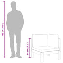 vidaXL 2 részes tömör akácfa kerti kanapégarnitúra párnákkal