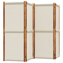 vidaXL világosszürke 4 paneles térelválasztó 280 x 180 cm