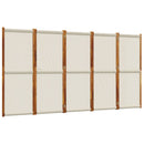 vidaXL világosszürke 5 paneles térelválasztó 350 x 180 cm