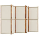 vidaXL világosszürke 5 paneles térelválasztó 350 x 180 cm