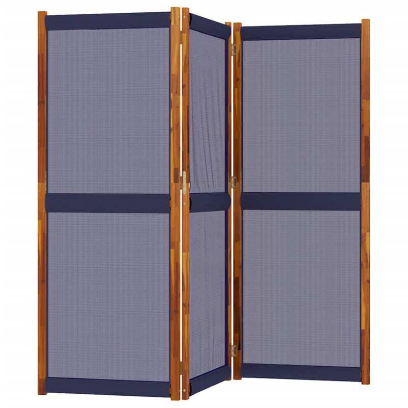 vidaXL sötétkék 3 paneles térelválasztó 210 x 180 cm