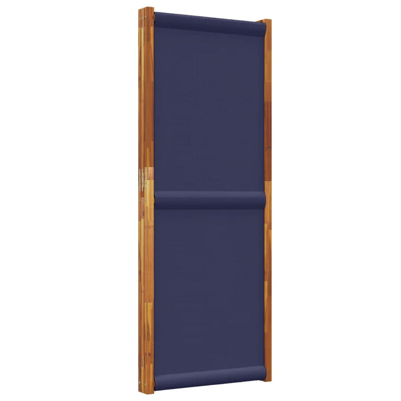 vidaXL sötétkék 3 paneles térelválasztó 210 x 180 cm