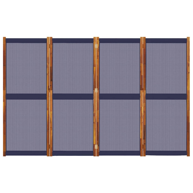 vidaXL sötétkék 4 paneles térelválasztó 280 x 180 cm