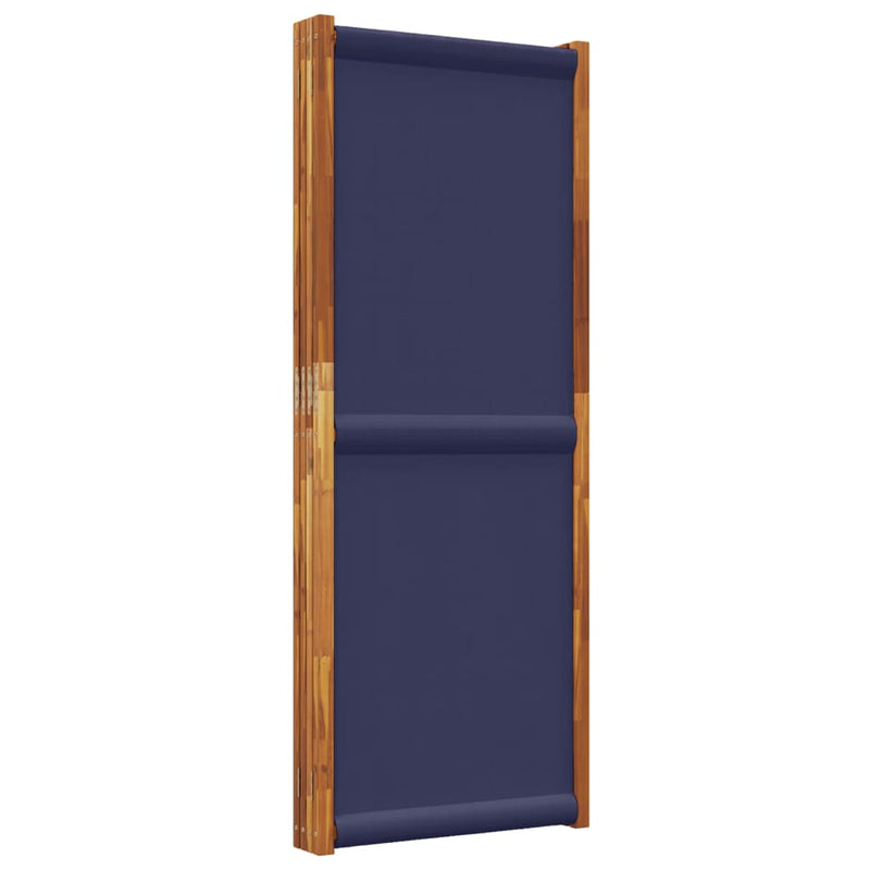 vidaXL sötétkék 4 paneles térelválasztó 280 x 180 cm