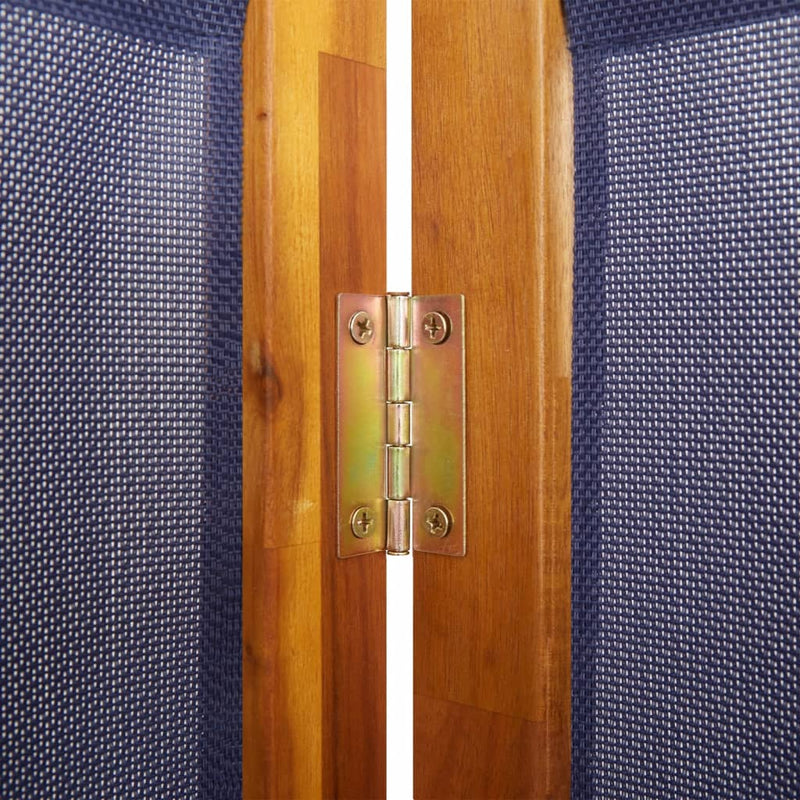 vidaXL sötétkék 4 paneles térelválasztó 280 x 180 cm