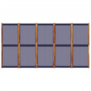 vidaXL sötétkék 5 paneles térelválasztó 350 x 180 cm