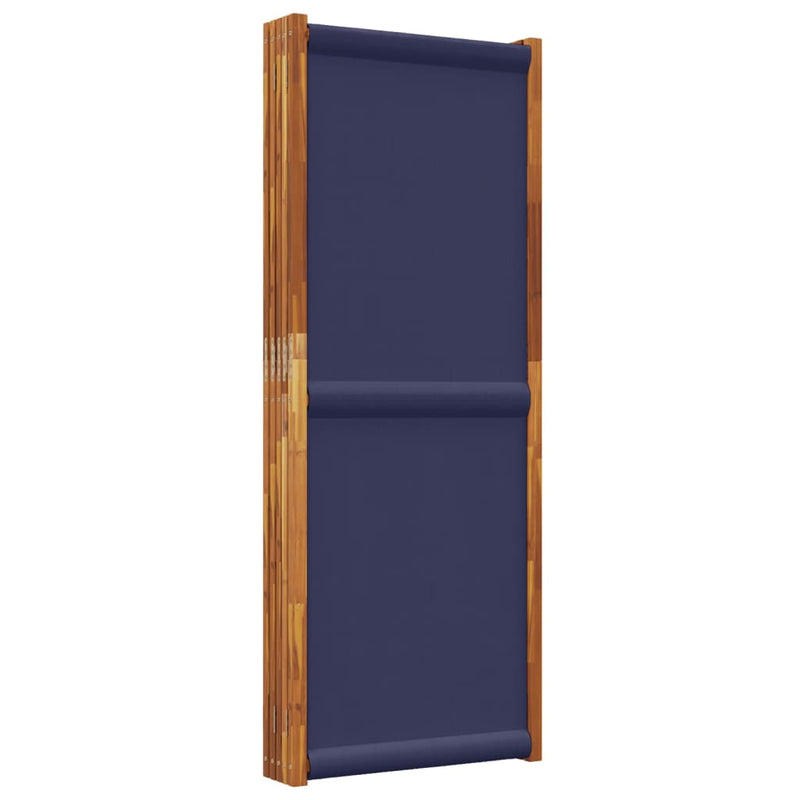 vidaXL sötétkék 5 paneles térelválasztó 350 x 180 cm