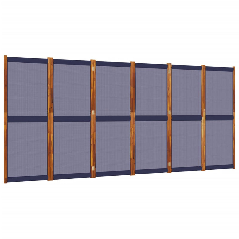 vidaXL sötétkék 6 paneles térelválasztó 420 x 180 cm