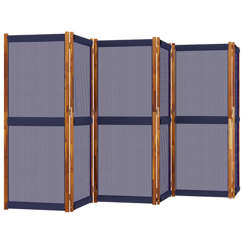 vidaXL sötétkék 6 paneles térelválasztó 420 x 180 cm