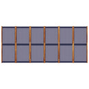 vidaXL sötétkék 6 paneles térelválasztó 420 x 180 cm