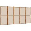 vidaXL 5 paneles tópszínű térelválasztó 350 x 180 cm