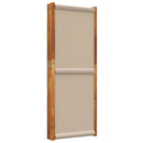 vidaXL 5 paneles tópszínű térelválasztó 350 x 180 cm