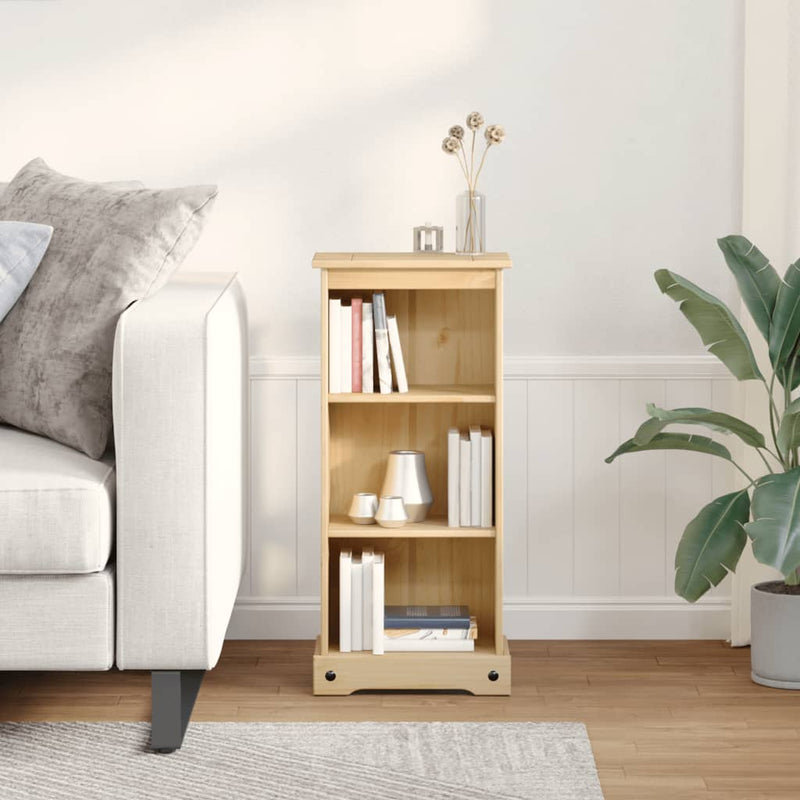 vidaXL Corona tömör fenyőfa könyvszekrény 46 x 29 x 100 cm