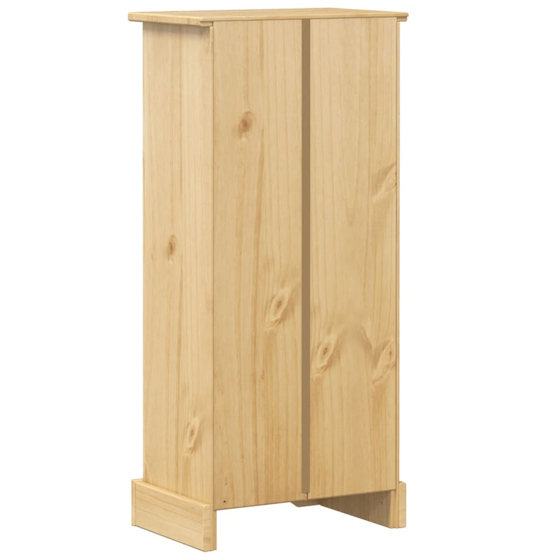 vidaXL Corona tömör fenyőfa könyvszekrény 46 x 29 x 100 cm