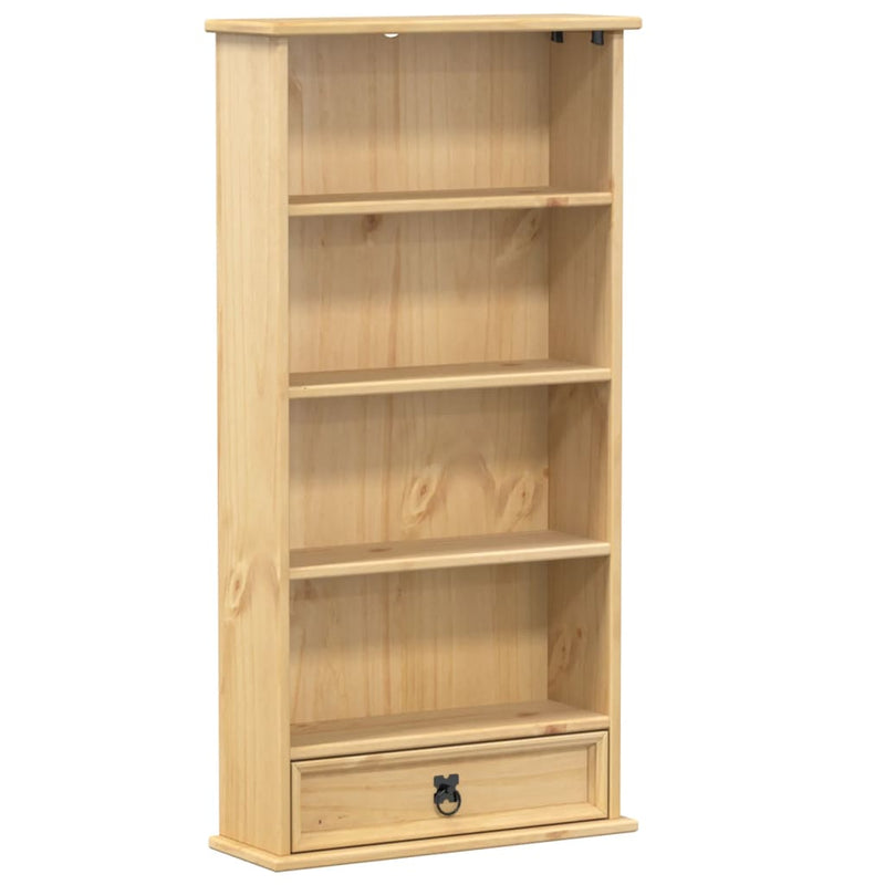 vidaXL Corona tömör fenyőfa CD-szekrény 52 x 17,5 x 103 cm
