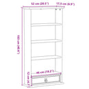 vidaXL Corona tömör fenyőfa CD-szekrény 52 x 17,5 x 103 cm