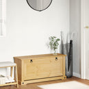 vidaXL Corona tömör fenyőfa cipőszekrény 99x32x47 cm