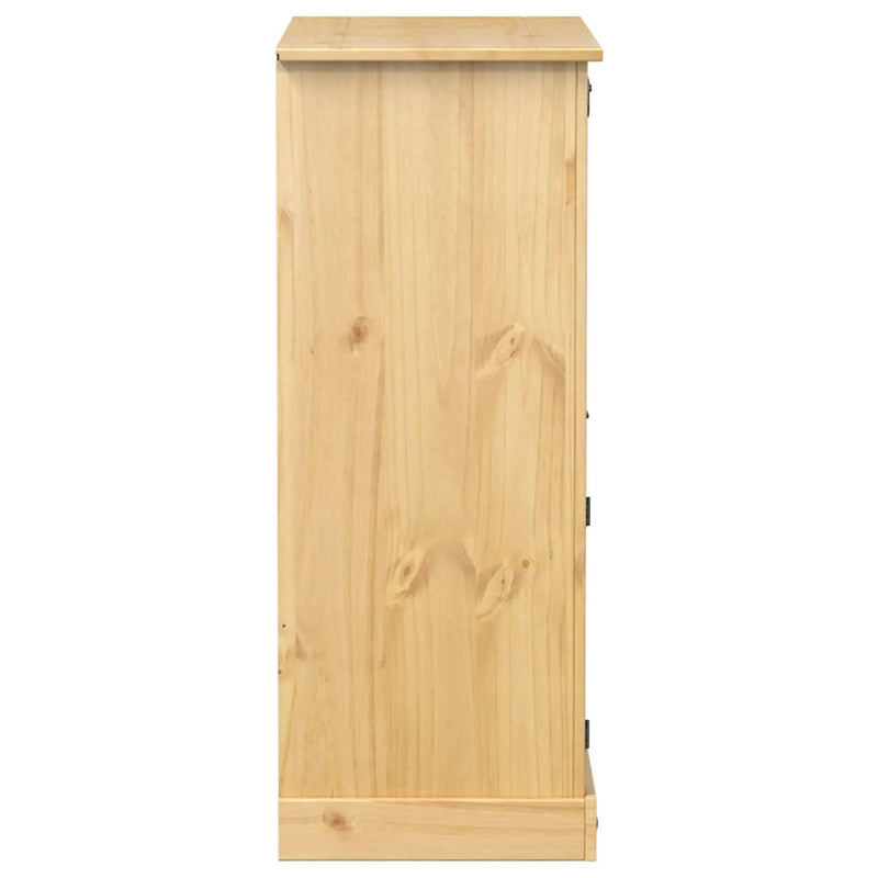 vidaXL Corona tömör fenyőfa bortároló szekrény 97 x 45 x 114 cm
