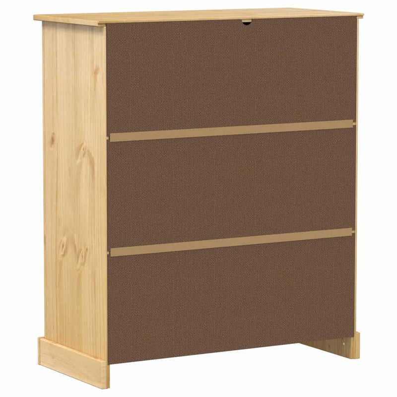 vidaXL Corona tömör fenyőfa bortároló szekrény 97 x 45 x 114 cm